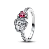 Серебряное кольцо Pandora Ореол Сердец