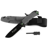 Нож Ganzo G8012V2-GY сiрый (G8012V2-GY) с паракордом