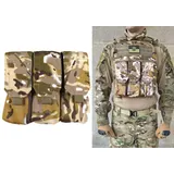 Підсумок під 6 магазінів АК/РПК потрійний мультикам степовий Multicam Arid (MOLLE, підсумок на розгрузку, жилет, РПС)