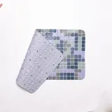 Антиковзкий килимок на присосках для ванни та душу 65×35 (см) силіконовий Синій HP-42-47BL