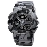 Мужские часы Patriot 005 Тризуб серебро Camo Grey + Коробка.