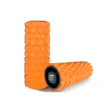 Массажный ролик EasyFit Grid Roller 33 см v.1.1 прочный массажер (оранжевый)