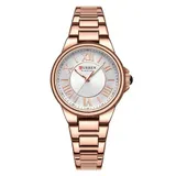 Женские часы Curren 9091 Rose Gold-White