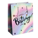 Набор подарочных пакетов Happy Birthday изкрафтовых 26×10×31,5 см 12 штук HP-10359-16
