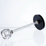 Скляний свічник Crystal Pillar 22см на стіл високий декоративний HP-7-26