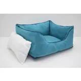 Лежак Лори Мираж №4 60 х 80 х 24 см Бирюзовый