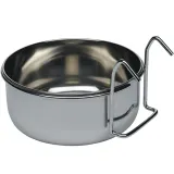 Годівниця для папуг, зроблена зі сталі  Ø 12,2 x h 5,8 cm - 0,55 L SIRIO L302 MEDIUM FEEDER