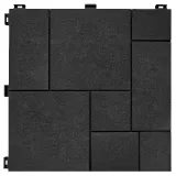 Декоративное напольное покрытие Mosaic, рифленое, 30х30см, серый, уп.6 шт.