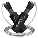 Скакалка скоростная с подшипниками PowerPlay 4209 Sport Jump Rope Чёрная (3m.)