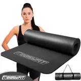 Килимок для йоги та фітнесу EasyFit Flex Pro з червоним кантом
