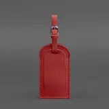 Кожаная бирка для багажа 2.0 Красная