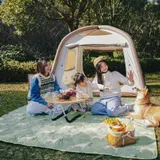 Коврик для пикника Naturehike CNK2350WS010 210*240 см, голубой с принтом