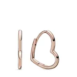 Серебряные серьги Pandora Асимметричные сердца