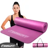 Килимок для фітнесу та йоги EasyFit NBR 10 мм Рожевий