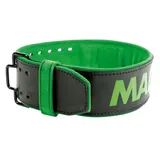 Пояс для тяжелой атлетики MadMax MFB-302 Quick Release Belt кожаный Black/Green L