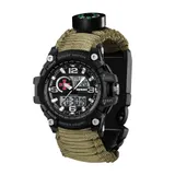 Мужские часы Patriot 012BKSU ВСУ Черный паракордовый ремешок Army Green + коробка