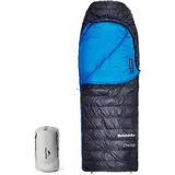 Спальный мешок с натуральным пухом Naturehike CW700 CNK2450WS048, размер L, черно-синий
