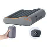 Надувная анатомическая подушка Flextail Zero Pillow SE, серый