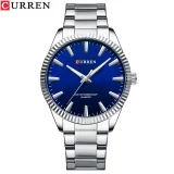 Мужские часы Curren 8425 Silver-Blue