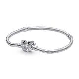 Серебряный браслет Pandora с застежкой Бабочка