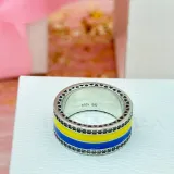 Серебряное кольцо С Украиной в сердце