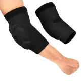 Налокітники спортивні RDX Hosiery Elbow Foam Black/Black M