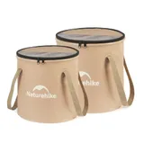 Складане відро для води з ЕВА Naturehike CNK2350CF010, 20 л, бежевий