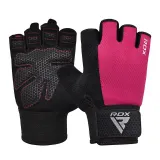 Перчатки для фитнеса RDX W1 Half Pink Plus S