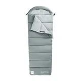 Спальный мешок с капюшоном с обычным мешком для хранения Naturehike M300 CNK2350WS023, серый, левый