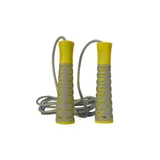 Скакалка PowerPlay 4206 Jump Rope PRO+ Сіро-жовта (2,75m.)