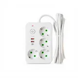 Сетевой фильтр-удлинитель 4 розетки 2xUSB-A 1xUSB-C 5м белый HP-5-47