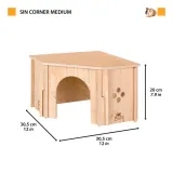 Кутовий дерев'яний будиночок SIN CORNER MEDIUM