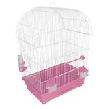 Клетка для птиц Лори Виола 66 x 47 x 30 см розовая, краска