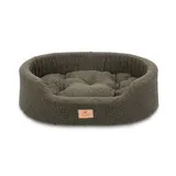 Лежак для собак и кошек  с съёмной подушкой DANDY 55 CUS.BOUCLE' зеленый