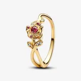 Каблучка Pandora Троянда з покриттям 14k золотом