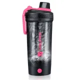 Шейкер спортивний електричний VOLTRX Gallium 600 мл. Tritan Pink