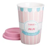 Стакан керамический 420 (мл) с силиконовой крышкой I have the best mom RX-N240288HM
