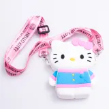 Детская силиконовая сумочка Hello Kitty 13*10*3 см Белый HP-55-1W