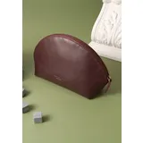 Женская кожаная косметичка 8.0 Бордовая