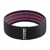 Тканева гумка для фітнесу та спорту Power System PS-4091 Booty Band LVL 1 Black/Pink (d_64 см. навантаження 18-23кг.)