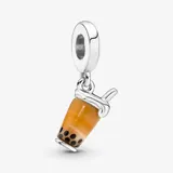 Срібна намистина Pandora Склянний стаканчик чаю з бульбашками