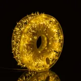 Гирлянда-нить Роса Хвойная лапа 1000 LED 50 метров белая нить желтый Garlando D1000L50MWY