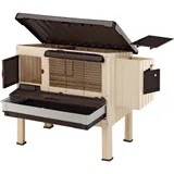 Пластиковий будиночок для курей140 x 139 x h 110 см HAPPY FARM 120