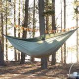 Гамак сверхлегкий Naturehike одинарный NH21DC011, бело-зеленый