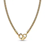 Серебряное ожерелье рельефное
