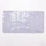 Антиковзний килимок на присосках для ванни та душу 65×35 (см) силіконовий Коричневий HP-42-47BR