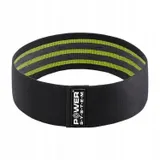 Тканева гумка для фітнесу та спорту Power System PS-4092 Booty Band LVL 2 Black/Green (d_80 см. навантаження 12-16кг.)