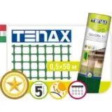 Сетка полимерная Tenax “Квадра 10“ зеленая (0,5х50м)!