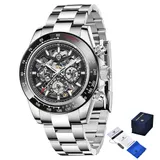 Мужские часы Pagani Design PD-1777 серебро-черные