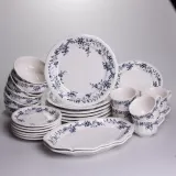 Столовый набор посуды тарелок и чашек 32 предмета на 6 персон Vintage фарфоровый YY78-10A